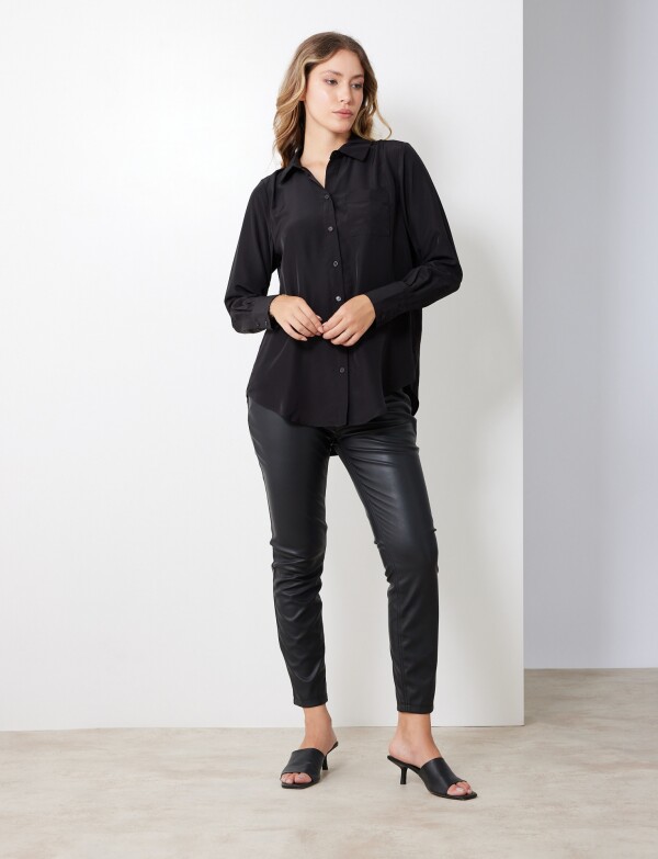 Camisa Saten NEGRO