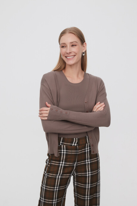 Saco Peri Taupe / Mink / Vison