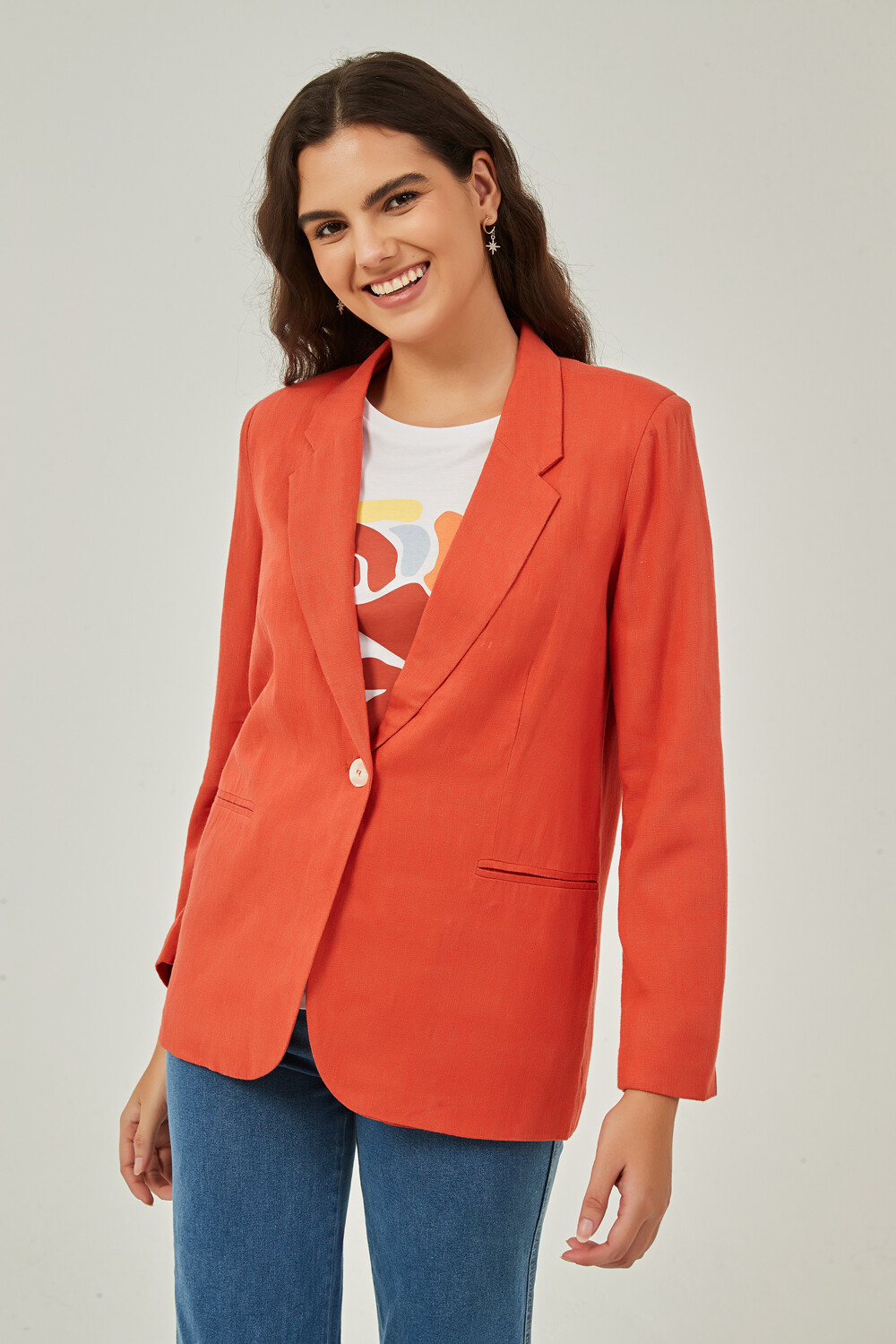 Blazer Ocasio Ocre Cobrizo