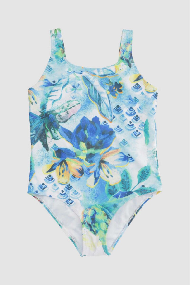 Malla sporty 8-16a - Flores marinas 