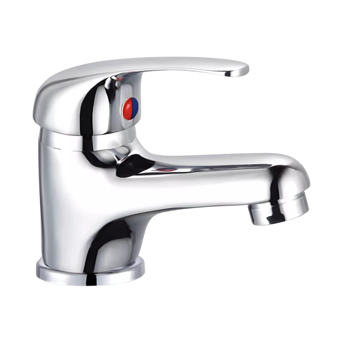 Monocomando para lavatorio, zinc, 35mm, línea U Home, modelo económico, cromado. 