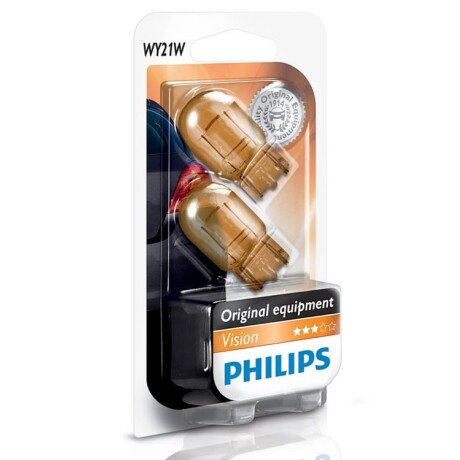 LAMPARA - 12V WY21W AMBAR BLISTER X2 PHILIPS LAMPARA - 12V WY21W AMBAR BLISTER X2 PHILIPS