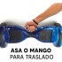 Skate Electrico Hoverboard Musica Bluetooth Luz Patineta 10" Color Variante Cosmos Azul