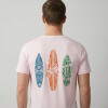 T-SHIRT TABLAS DE SURF ROSA