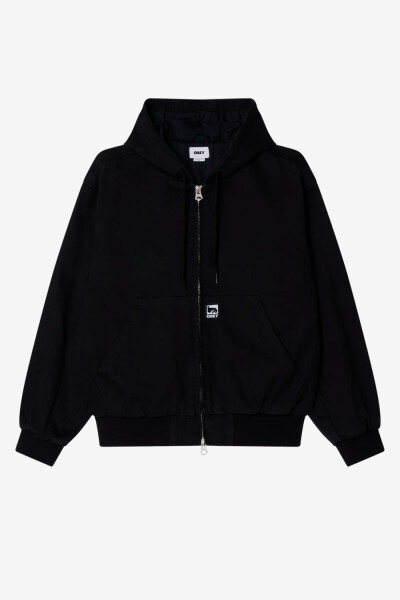 OBEY GLEN ZIP UP JACKET Negro