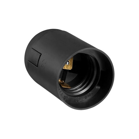 Portalámpara colgante negro E27 C74410
