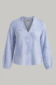 BLUSA RAYA FLOR CELESTE