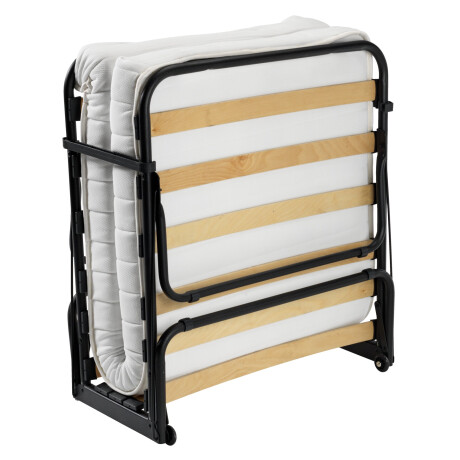 Cama plegable 80x193 ILSKOV bl/neg Blanco/negro