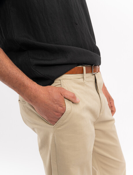 Pantalon chino beige