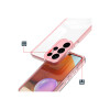 Protector Samsung Galaxy S23 Ultra transparente con borde rosa Protector Samsung Galaxy S23 Ultra Transparente Con Borde Rosa