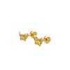 Abridores Mariposa-Oro 18k-Sin piedra-AB9507 sinpiedra