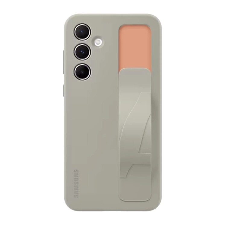 Funda Samsung Standing Grip Case con Correa y Soporte para Galaxy A55 5G Gray