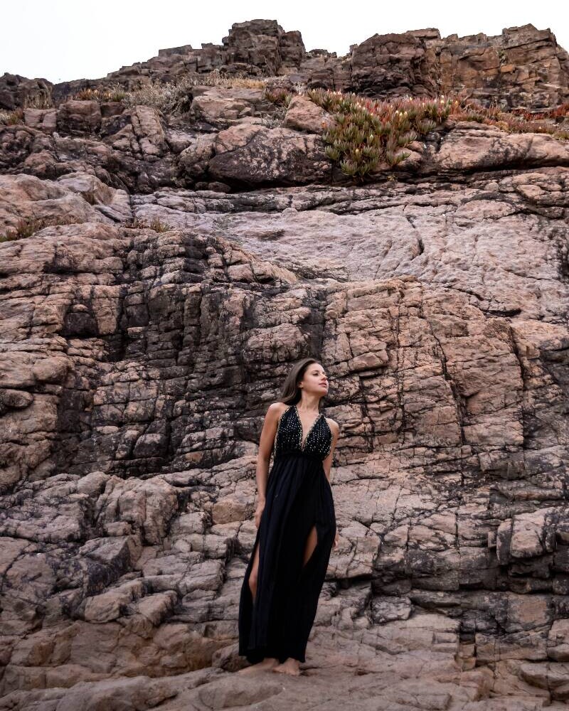 AIALA DRESS BORDADO Negro