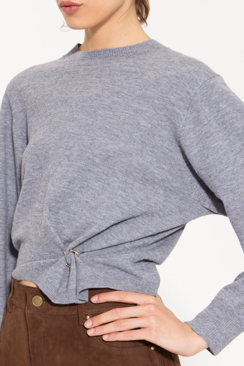 SWEATER PUNK Gris