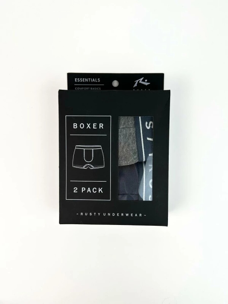 Boxer x2 Rusty TREND - Gris Oscuro/navy 
