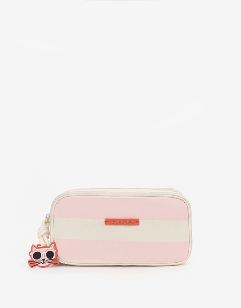 Porta Cosméticos Back to school Cartuchera De Material Reciclado - Estampado Rayas