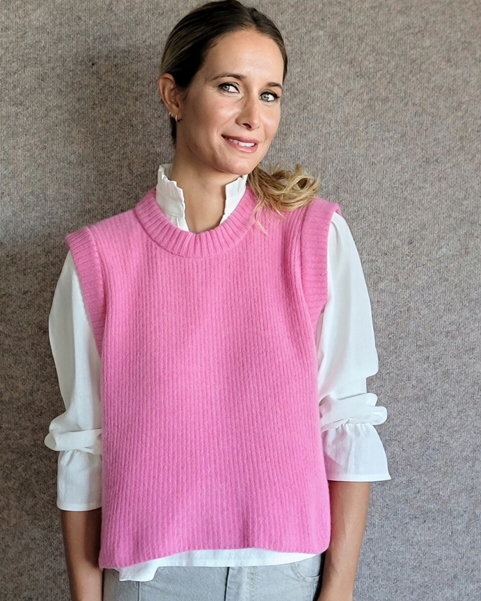 Chaleco Olivia - Rosa Chicle 