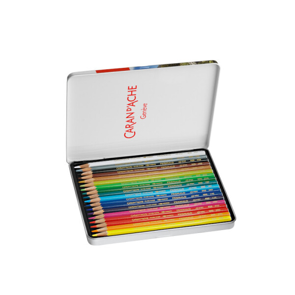 Lápices de colores acuarelables Caran d'Ache Prismalo ·Lata· Única