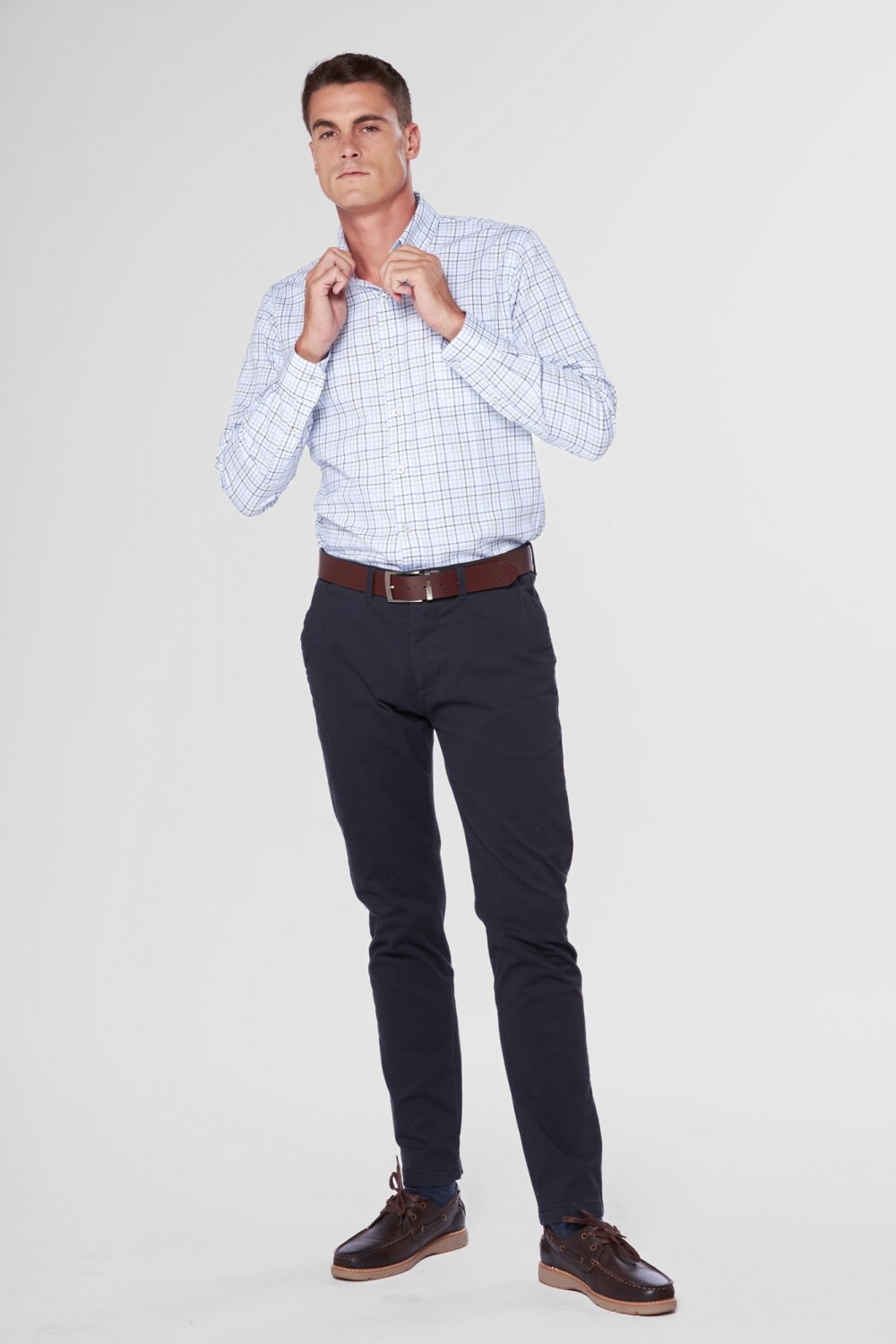 PANTALÓN SKINNY CON SPANDEX Azul