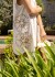 Vestido Floral Corto Crudo