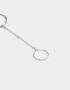 Pulseras Flexibles Pulsera Flexible Con Anillo Unido - Plateado
