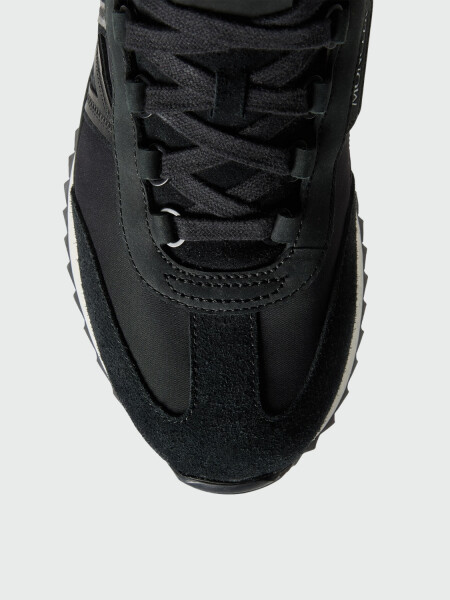 MONCLER - Zapatillas Pacey2 de ante y nobuk Negro