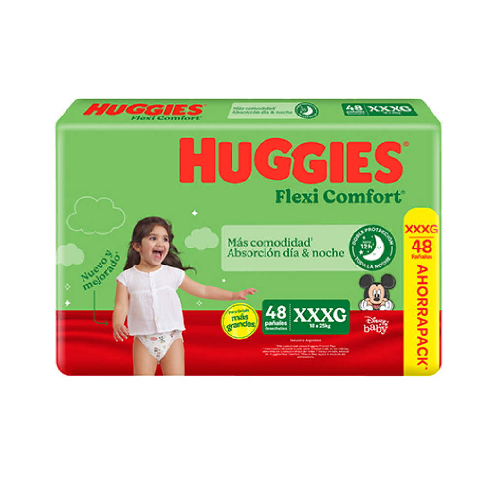 Huggies Flexi Comfort Protección total XXXG - Contiene 48 unidades