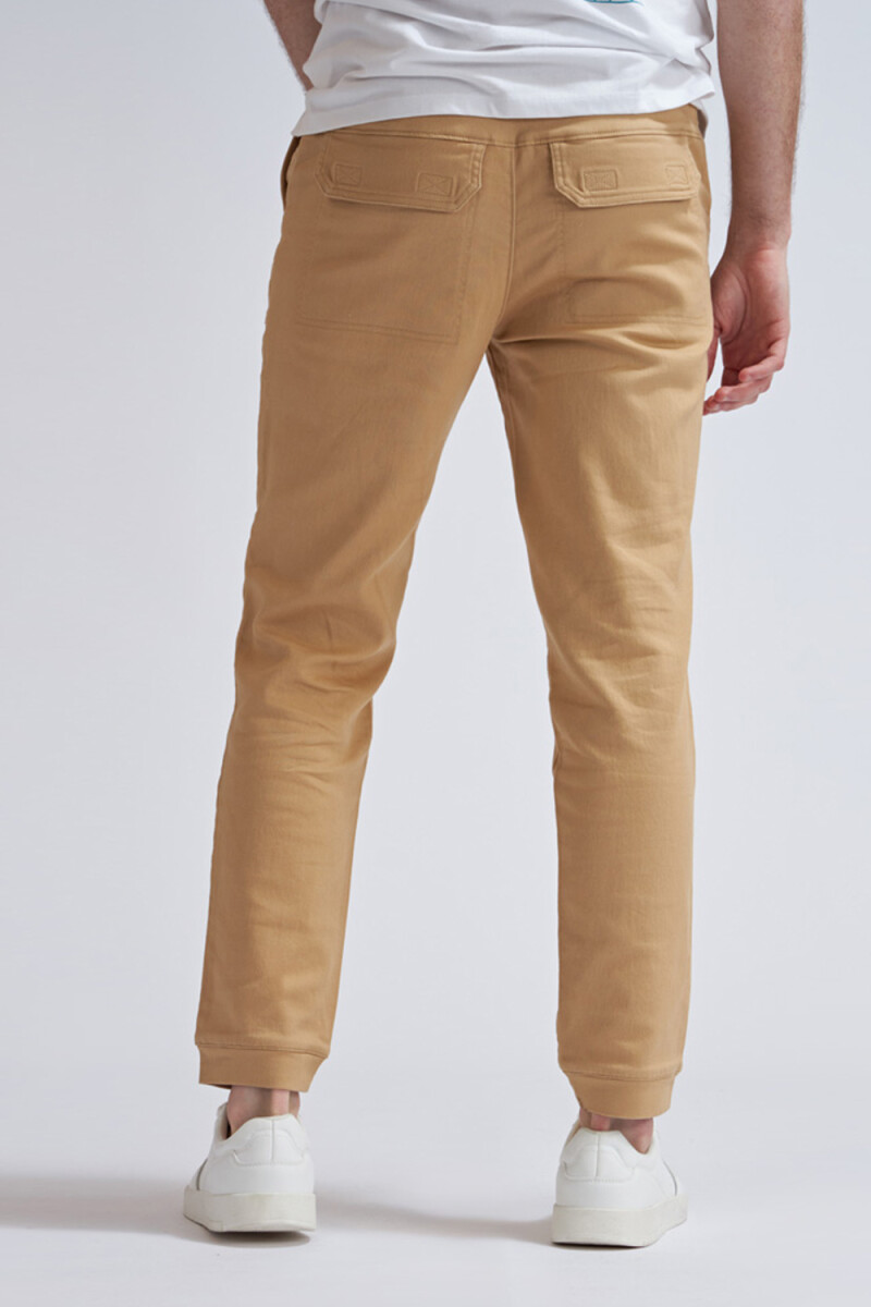 Pantalón cargo jogger de algodón Maiz Claro