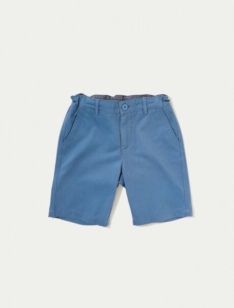 BERMUDA INFANTIL ESTILO CHINO AZUL