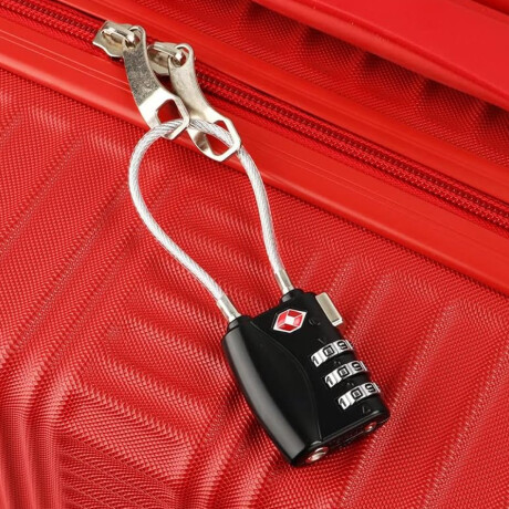 Candado de combinación con linga de acero Sc
