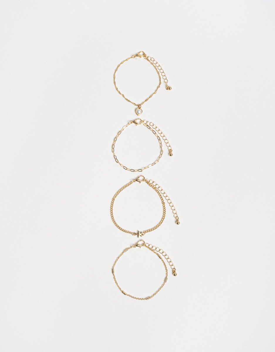 Pulseras Flexibles Sets De Metal 