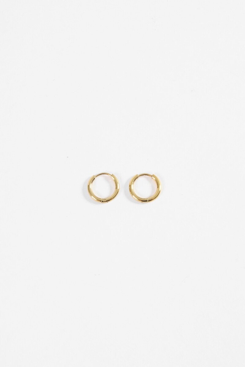 Aros acero extra small dorado