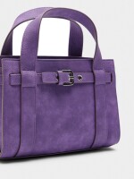 Bolso Tote Con Hebilla violeta