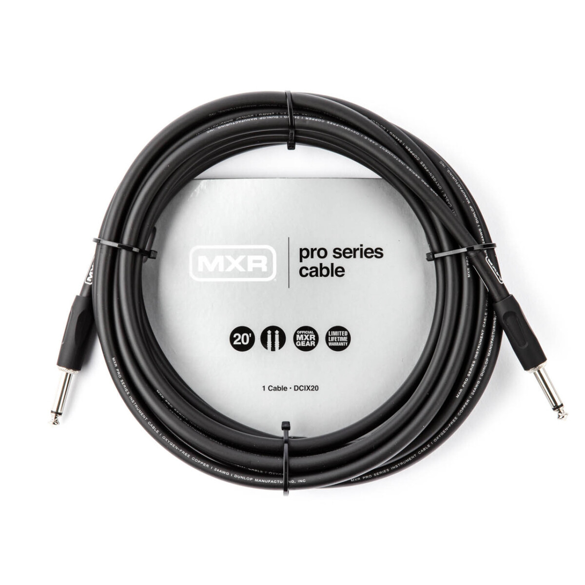 MXR PRO CABLE 6 MTS 20' STRAIGHT/STRAIGHT 