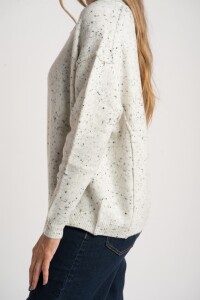 Sweater Bouttonne Gris Melange
