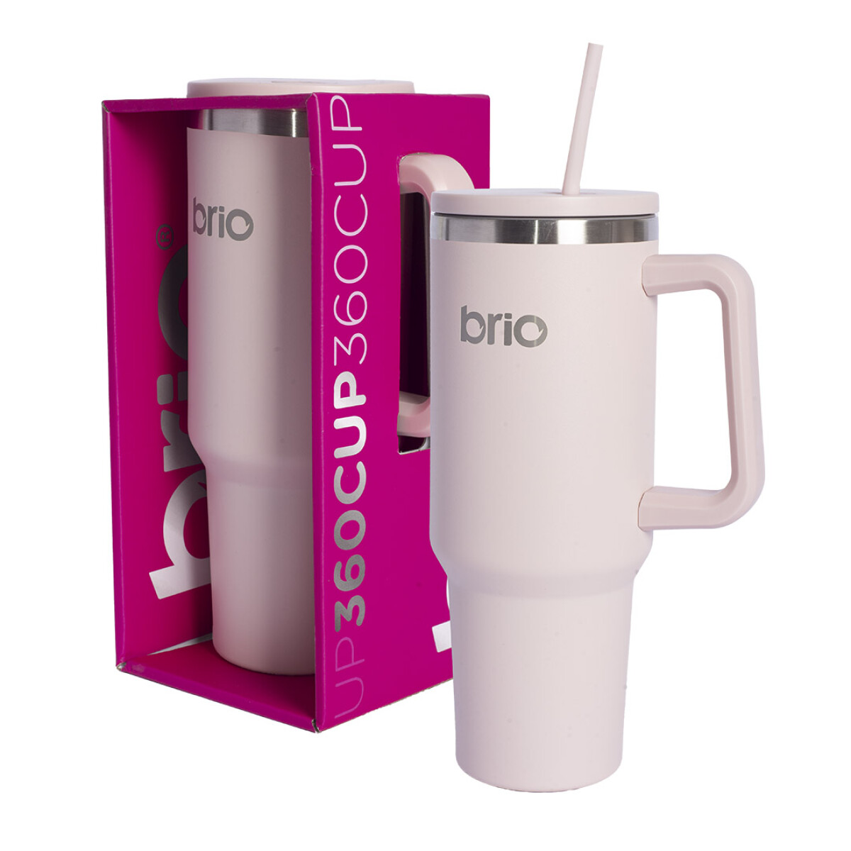 Vaso Térmico brio Con Tapa Sorbito Cup 360 1200ml - Rosa 