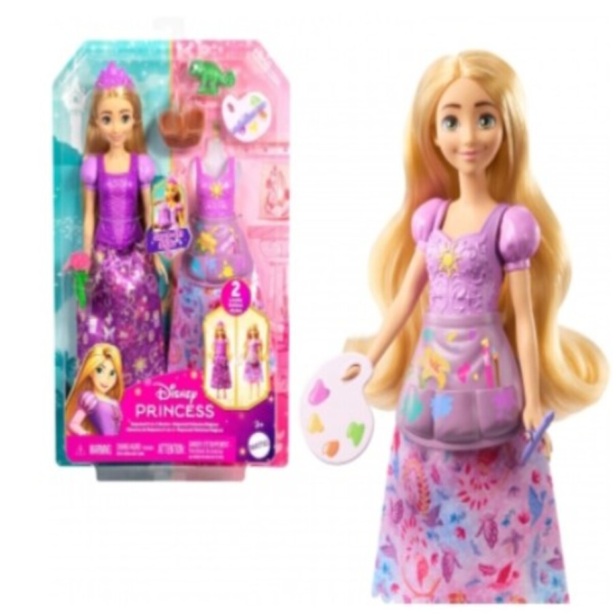 DISNEY PRINCESAS - Princesa Rapunzel + Set de Accesorios 