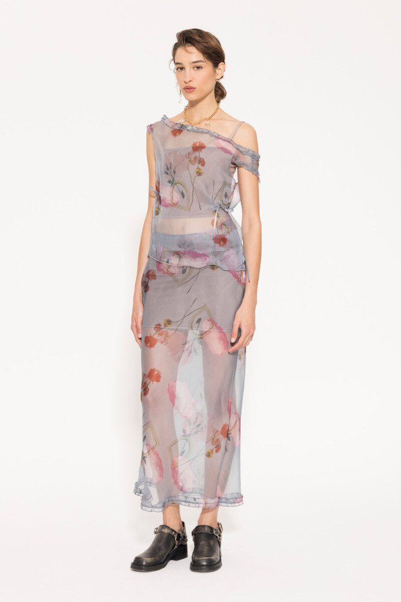 POLLERA DAISY Celeste