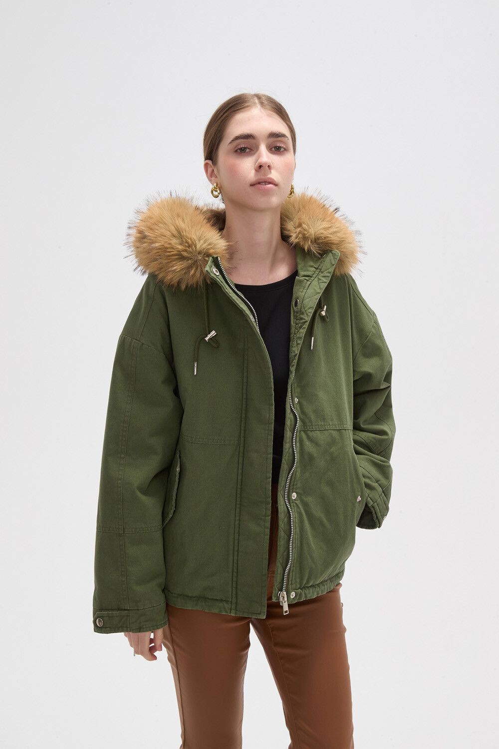 Campera Miren Verde Oliva Oscuro
