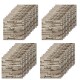 40 Placas Revestimiento Pared Autoadhesiva 70x77cm Promo X40 Piedra Oscura