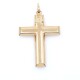 Cruz en oro 18k bombe 2,6 x 3,6 mm aprox Cruz en oro 18k bombe 2,6 x 3,6 mm aprox