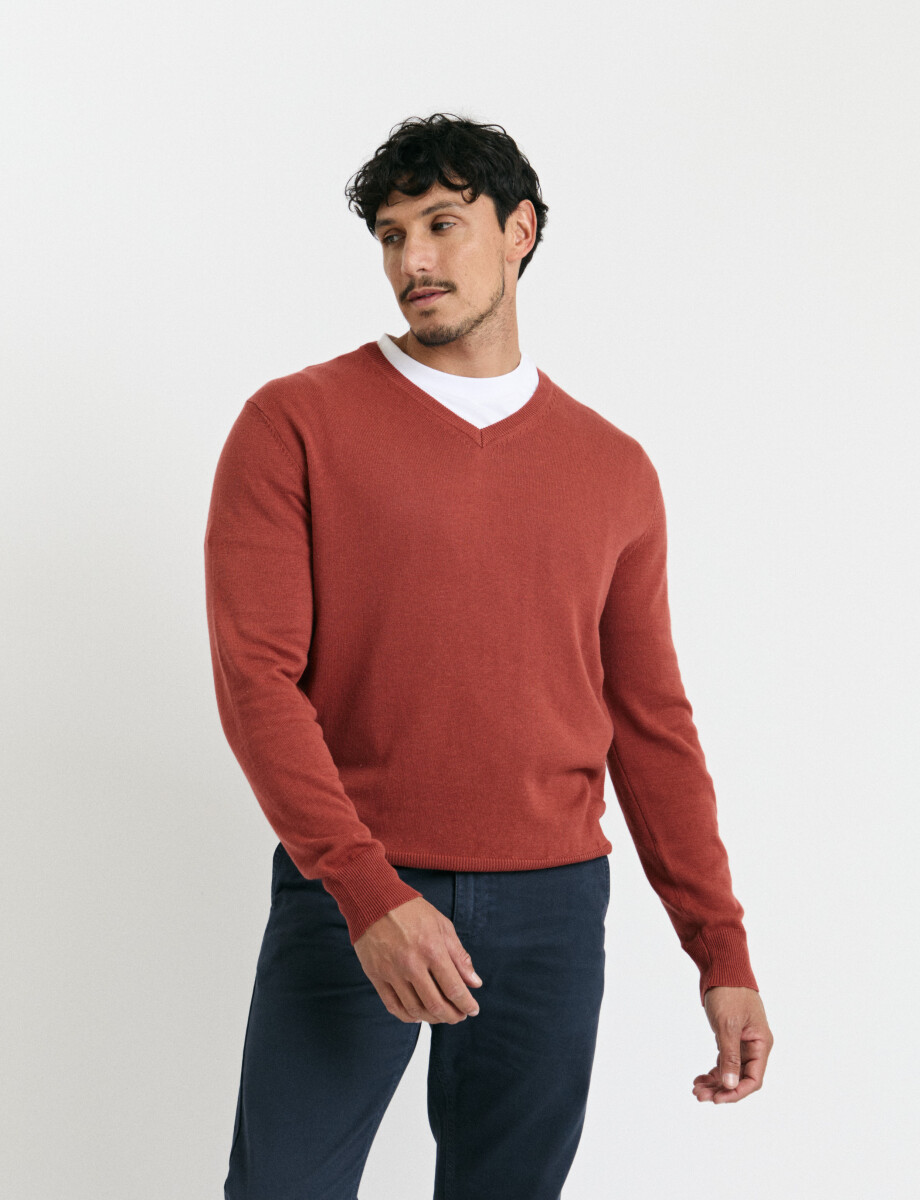 SWEATER V HARRINGTON URBAN - Naraja Melange 