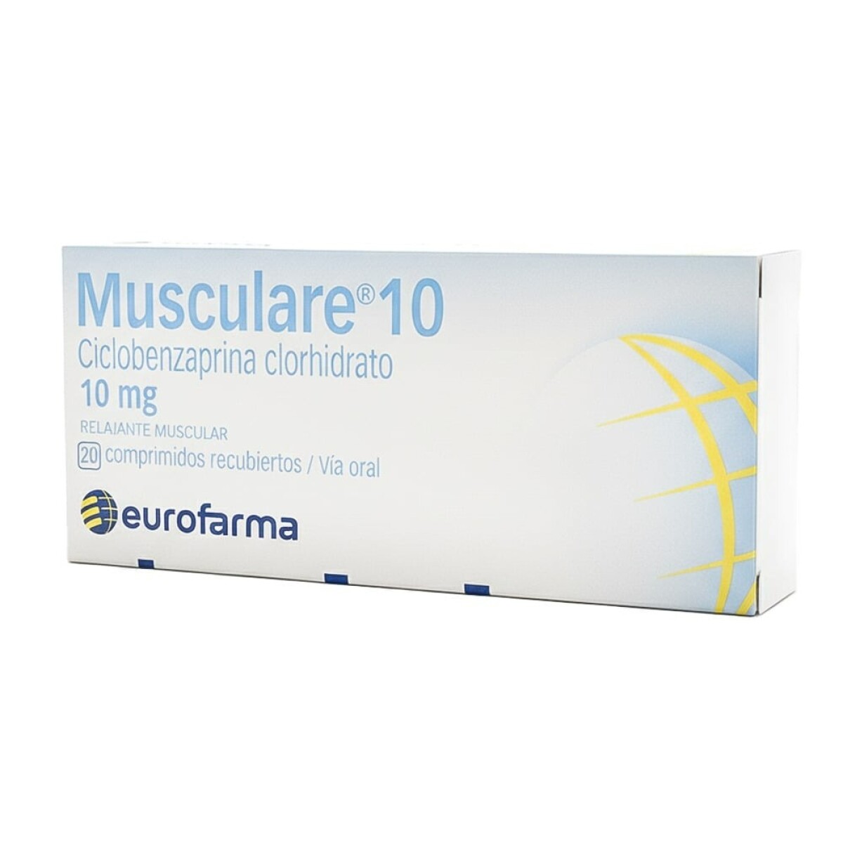 Musclare Musculare 10 mg 20 Comprimidos — Farmaglam