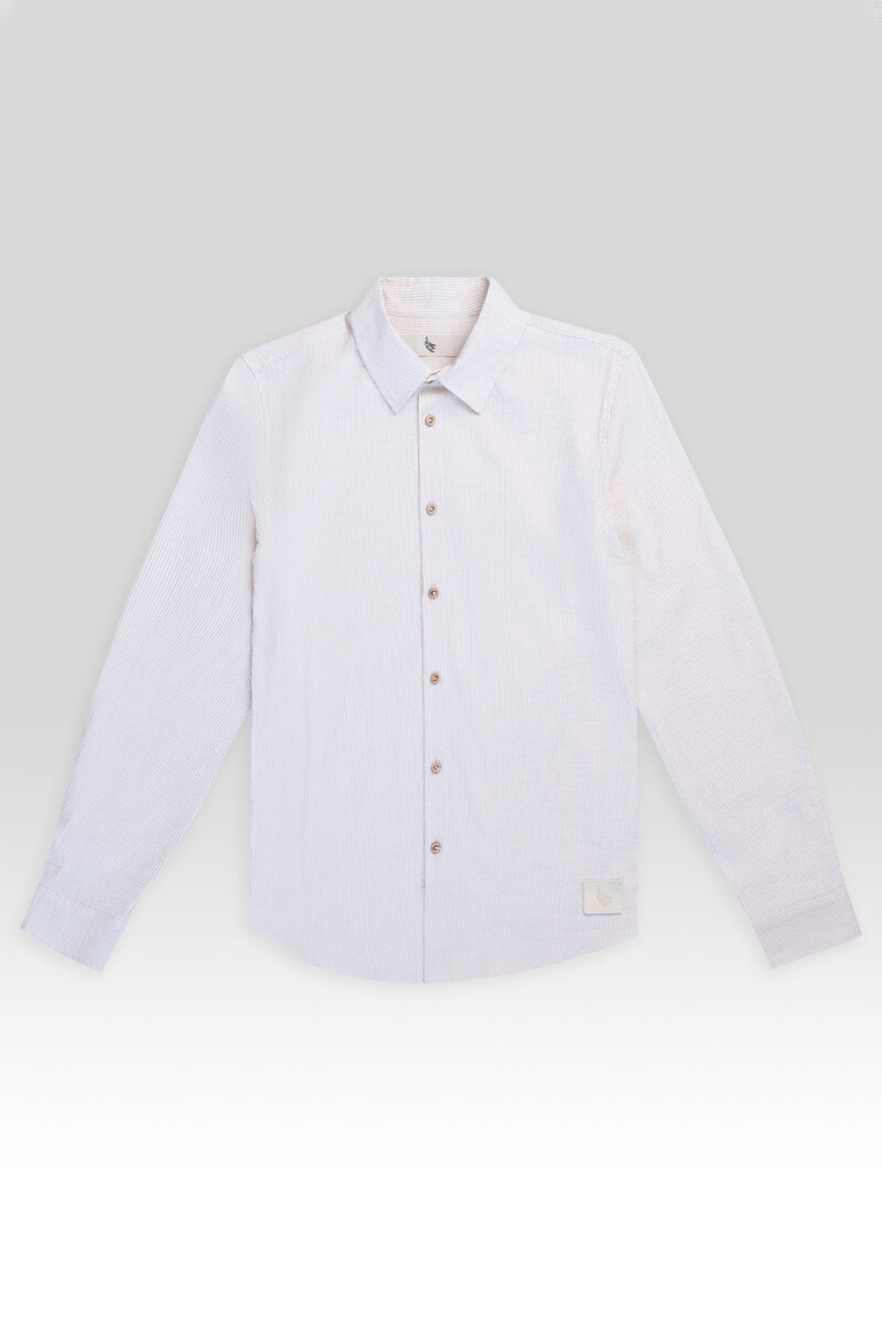 FEDE LONG SLEEVE SHIRT Beige Pol