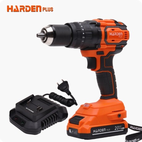 TALADRO ATORN PERCUTOR 20V13MM (S/CARBONES 1BAT 2AMP) PRO HARDEN Sin color