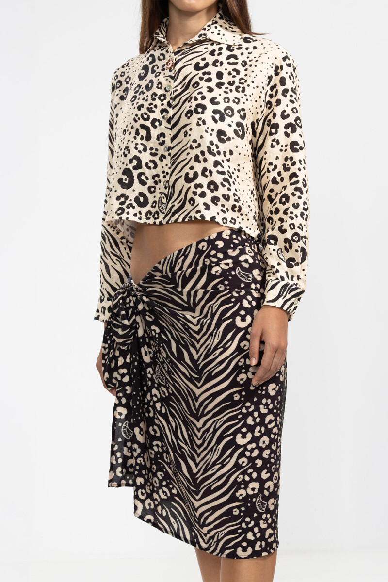 LARA SHIRT Feline Cream