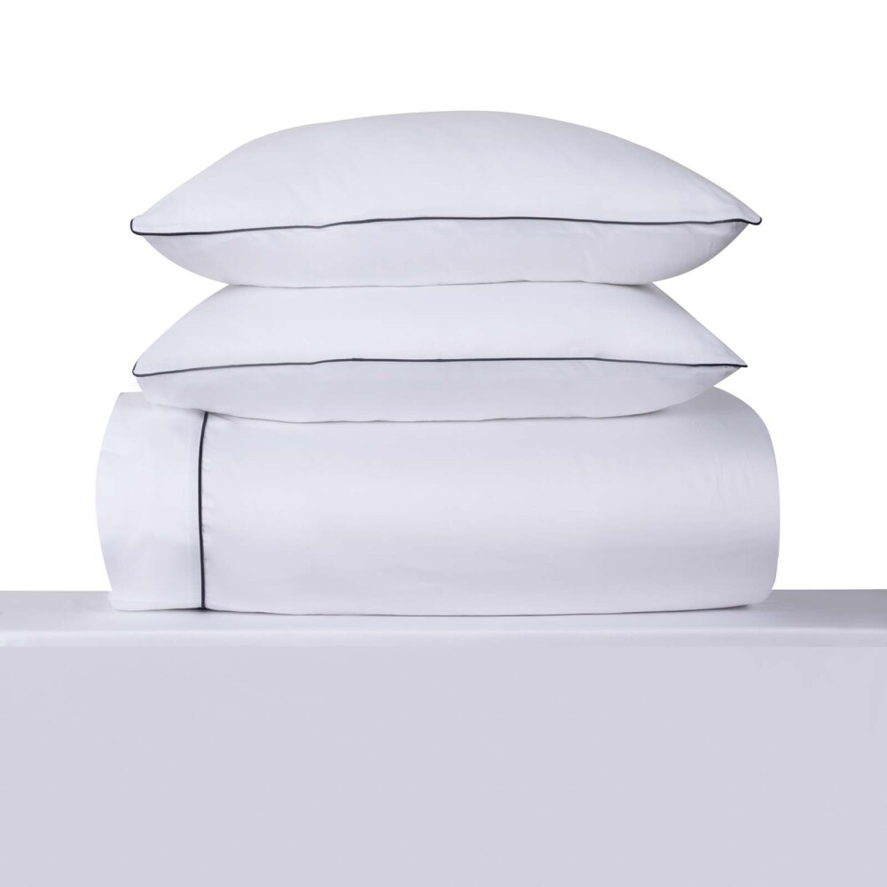 JGO SÁBANAS 1 PLAZA ALGODON BLANCO FESTÓN 300H