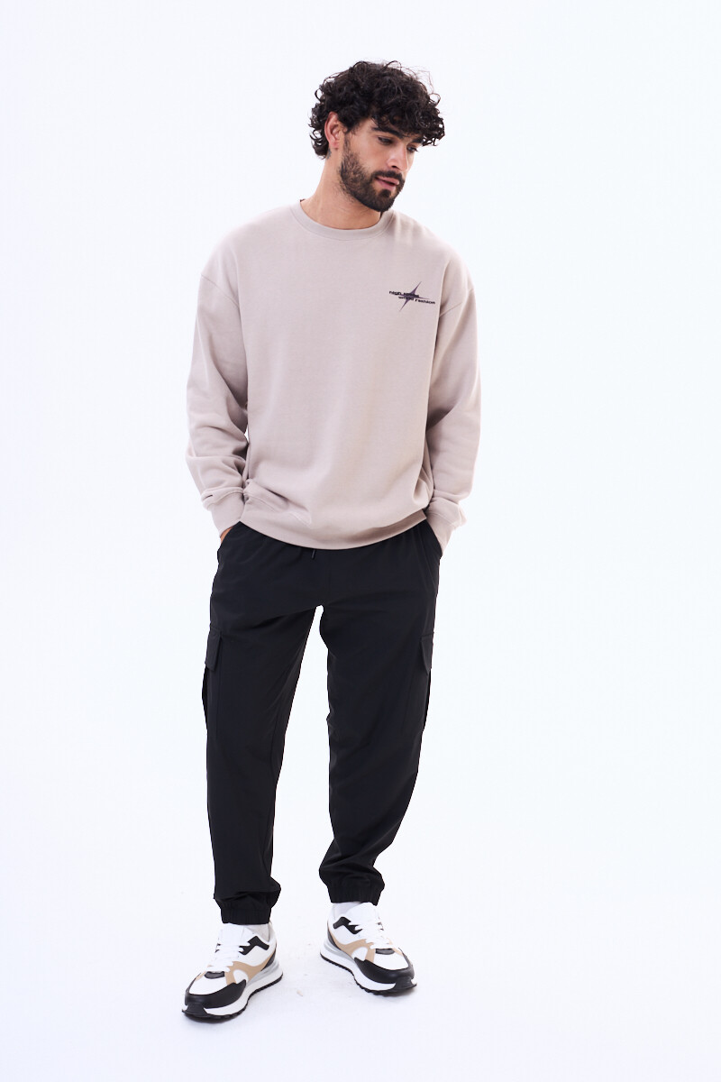 Buzo de felpa Aracaju Beige