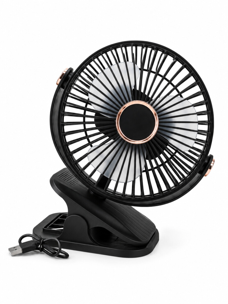 VENTILADOR DE ESCRITORIO 5 NIVELES - NEGRO 