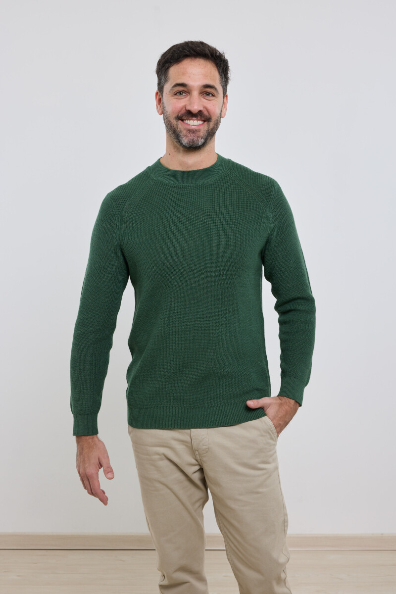 Sweater Harrington Label - Verde 